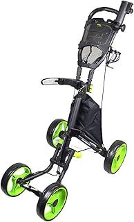 Caddytek Explorer V8 SuperLite 4-Wheel Golf Push Cart - Lightweight, Compact, Easy Fold Design, Adjustable Handle, Ample Storage
