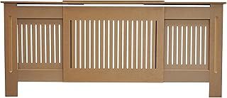 Airwave Radiator Cover Vertical Line Style Unpainted MDF Radiator Heating Cover (Adjustable)