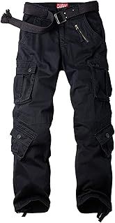 Jessie Kidden Men's Combat Camo Cargo Trousers Camouflage Army Military Tactical Work Pants