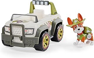 Paw Patrol, Tracker’s Jungle Cruiser, Toy Truck with Collectible Action Figure, Sustainably Minded Kids’ Toys for Boys & Girls Aged 3 and Up