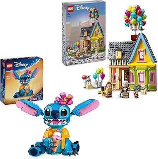LEGO Disney and Pixar ‘Up’ House Buildable Toy with Balloons, Carl, Russell and Dug Figures, Collectible Model Set, Iconic Gift Idea for Kids, Girls & Boys 43217