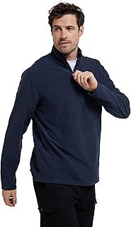 Mountain Warehouse Mens Camber II Fleece Sweatshirt - Half-Zip Microfleece Quick Dry Everyday Wear - Autumn Winter, Outdoors, Travelling & Hiking - Standard Length, Adult, Regular Fit, XL, UK