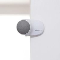 BABYGO® Baby Door Safety Stoppers | Anti-Slam Door Guards for Kids | Childproof Door Finger Protectors | Child Safety Locks for Home | 2-Piece Set White