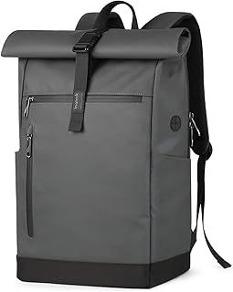 Inateck RollTop Backpack Men Women 25L-30L Bicycle Backpack Laptop Backpack School Backpack for University Bicycle Leisure Job Sports Travel Cycling Stylish Daypack with 17 Inch Laptop Compartment