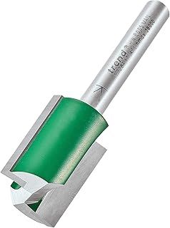 Trend CraftPro Straight Two Flute Router Cutter Bit, 1/4 Inch Shank, 18mm Cut Diameter & 25mm Cut Length, Tungsten Carbide Tipped, C028AX1/4TC, Silver