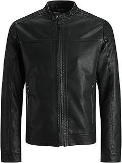 Jack & Jones Men's Jjewarner Noos Jacket Faux Leather