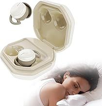 Monodeal sleep headphones Sleep Earbuds, Bluetooth 5.3 Headphones Sleep With Liquid Silicone, earphones for side sleeping buds, 40 Hours Battery Life Exercise, Working, Hiking (Cream)