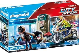 Playmobil 70572 City Action Police Bank Robber Chase, Fun Imaginative Role-Play, Playset Suitable for Children Ages 4+
