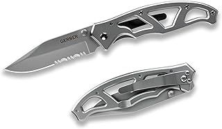 Gerber 22-48443 Para Frame 1 Serrated Edge Pocket Knife - Silver, 3.01-Inch, Medium