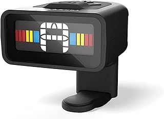 D'Addario Guitar Tuner - Micro Headstock Tuner - Tuner Acoustic Guitar, Electric Guitar, Bass Guitar, Mandolin, Banjo, Ukelele - Compact & Discrete - Clip On - 1 Pack