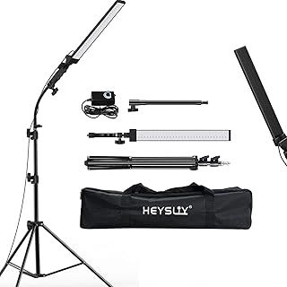 Photography Studio LED Lighting Kit with Light Stand Bag Soft Tube, 180°Adjustable Angle 2M Adjustable Light Stand for Beauty, Eyebrow, Makeup, Portrait, Product Photography Fill Light