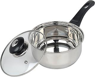 Supreme Vision Sauce Pan with Glass Lid, Stainless Steel, 16 cm, ASS2516