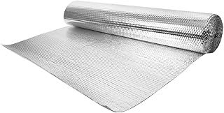 Double Aluminium Bubble Insulation Foil(1 Roll, 1.2m x 10m)-12 sqm,Double Layer Heat Reflective Radiant Barrier to Insulate Loft Floors, Roofs and Walls