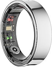 Smart Ring for Men Ladies Fitness Ring with Heart Rate Monitor Blood Oxygen Monitor Sleep Tracker Pedometer Calories Step Counter Waterproof Activity Tracker Compatible with iOS Android Phones