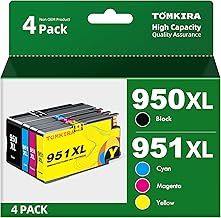 950 XL 951 XL Ink Cartridges Compatible Replacement for HP 950 951 950XL 951XL Combo Pack for Officejet Pro 8600 8610 8620 8100 8615 8625 8630 8640 251dw 276dw (Black,Cyan,Magenta,Yellow,4 Pack)