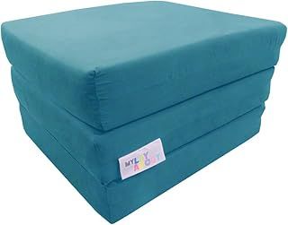 Adult Z Bed Memory Foam Fold out/Chairbed/Mattress | 10 Colour | Single (Light Blue)