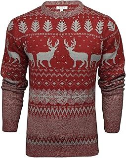 Xact Men's Nordic 'Reindeer' Xmas/Christmas Jumper