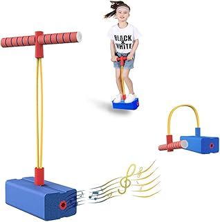 Foam Pogo Stick Jumper Stick for Boys Girls Toddlers Bungee Jumper Jump Stick Pogo Stick Garden Toys Games High Elastic Foam Pogo Stick Bouncing Toys