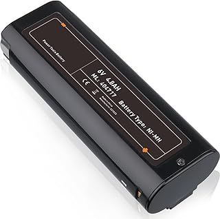 6V 4800mAh Ni-CD Battery Replacement for Paslode Nailers 404717 B20544E IM50 IM65 IM200 F18 IM250 IM250A IM350A IM350CT IM350 IM325 CF-325 Cordless Power Tools Framing Nailer Gun