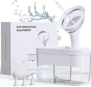 Ear Wax Removal Tool Kit, Safe Ear Cleaning Electric Ear Wax Remover Earwax Removal Kit Wush Ear Cleaner with Sewage System, 4 Clean Mode and 3 Ear Tips Ear Irrigation Kit for Adults