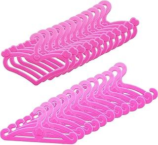 10x Pink Hangers Made for 11" Size Girl Princess Dolls' Clothes Accessories Outfits Wardrobe