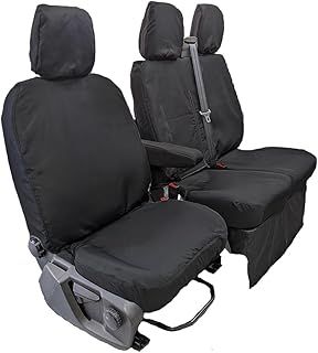 Tailored & Custom Fit | Waterproof Heavy-Duty Van Seat Covers to fit Ford Transit Custom 2013-2023 1st Generation | Driver & Double Passenger