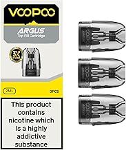 VOOPOO Argus Pods, (Top Fill) Replacement Pods for Voopoo Argus Pod Kit, Argus P1 Kit and Argus Z Kit - Pack of 3 - TBD 2ml No Nicotine (0.7ohm)