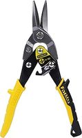 Stanley Aviation Snips – Straight Cut (2-14-563), Black and Yellow