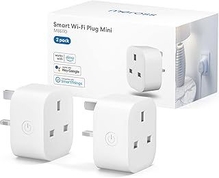 Meross Smart Plug Mini, 13A WiFi Plugs Works with Alexa, Google Home, Compatible with SmartThings Wireless Remote Control Timer Plug No Hub Required (2 Pack), Packaging may vary