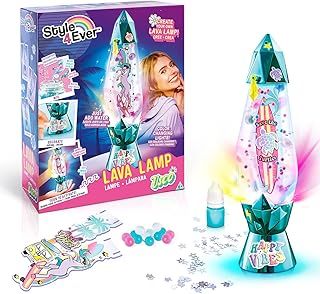 Style 4 Ever OFG 229 DIY, New Classic Style + Colours, Make Your Own Light Up Lava Lamp, for ages 6+, Just Add Water, Multicolor