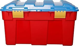 High Grade 40Lt Large Plastic Kids Toy Organiser Storage Box Tidy & Clip-On Lid