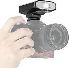 TARION Photography Camera Flash Speedlite - Mini GN13 Hot Shoe Flash with S1/S2 Optical Control 22 Levels Flash Power Compatible with Canon Nikon Sony Fuji Olympus DSLR Cameras Black SL01 SOFTBEAM