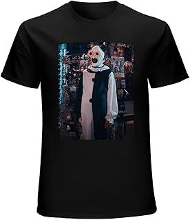 Terrifier 2 Movie Art The Clown T-Shirt Cotton Men Summer Fashion Black Tee