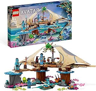 LEGO 75578 Avatar Metkayina Reef Home, Building Toy with Village, Canoe, Pandora Scenes, Neytiri and Tonowari Minifigures, The Way of Water Movie Set
