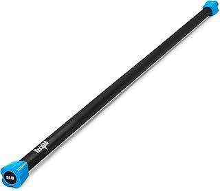 Yes4All Total Body Weighted Workout Bar 2-13 kg, Barbell for lifting for Aerobic, Yoga, Pilates and Exercise Strength Training in Home & Gym, Weighted bar Racks, Single/Combo