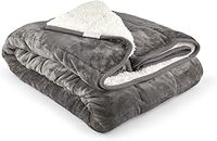 Emma Barclay Weighted Sherpa Blanket in Grey - 50x60 (127x152cm)