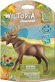 Playmobil 71052 Wiltopia Moose, Animal Toy, Sustainable Toys, Fun Imaginative Role-Play, PlaySets Suitable for Children Ages 4+