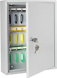 HMF 13542-07 Key Cabinet, 42 Keys 35 x 27 x 8 cm, light gray