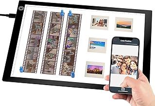 Slide Viewer Light Pad slide viewer for old slides negative scanner slide scanner digitiser light pad for Supporting Photo Slides & Film Negative Scanning with USB Cable 3 Levels of Brightness