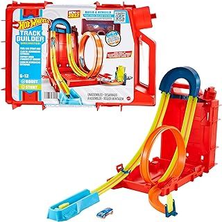 Hot Wheels Track Builder Unlimited Fuel Can Stunt Box, Track Build for Stunting and Storing Toy Cars, Build and Rebuild Track, Toys for Ages 6 to 12, One Pack, HDX78 (Package may vary)
