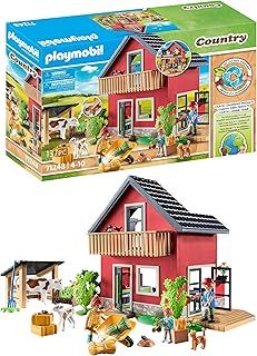 Playmobil 71248 Country Farm House, farm animal play sets, sustainable toys, fun imaginative role play, playsets suitable for children ages 4+