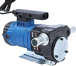 KATSU Diesel Transfer Pump 1300W 220V Self Priming Portable Fuel Kerosene Oil Fluid Extractor Electric Transfer Pump for Tractors Caravan Trucks Construction Machinery 482121