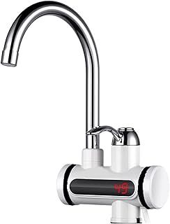 Instant Hot Water Tap, Electric Instant Water Heater Boiling Water Tap, 220V Water Heaters Faucet Fast Hot Water Tap with LED Digital Display for Kitchen Facilities(British Plug)