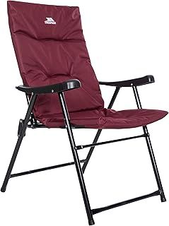 Trespass Folding Deck Chair Padded Camping Garden Fishing Steel Frame Foam Padded Seat Folding Chair Garden Chair 93x60x60cm Paddy