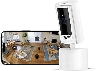 Ring Pan-Tilt Indoor Camera | Plug-In Pet Security Camera | 360° pan & 169° tilt coverage, Manual Privacy Cover, HD video, Two-Way Talk, Wi-Fi | 30-day free trial of Ring Home