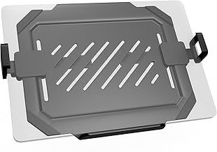 WORLDLIFT Universal Laptop Notebook Tray Hold 12"-17" for VESA Compatible Monitor Arms，Adjustable Laptop Mount Holder Fits VESA Mount 75 x 75mm 100 x 100 mm Vented