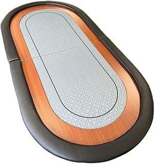 Professional Folding Silver Speed Cloth Poker Table Top | 180cm x 90cm | For 6 to 10 Players | Includes Carry Case