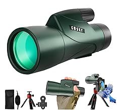 Monocular Telescope, Piper 12x55 High Definition Monocular for Adult with BAK4 Prism & FMC Lens, Lightweight Monocular Handy with Phone Adapter, Suitable for Bird Watching Camping Traveling
