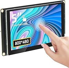 ELECROW 5 Inch Touch Screen Monitor for Raspberry Pi - 800×480 HD IPS Mini Display Compatible With PC, Jetson Nano