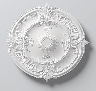 NMC Laura Ceiling Rose Lightweight Resin 77cm Diameter Paintable Easy Fix